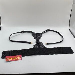 The Bra Lab CATALONIAN LACE‎ Back Band Black - NEW with Tags